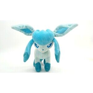 Pokémon Center Glaceon Plush 2017 Official Eeveelution 7" Stuffed Animal Blue